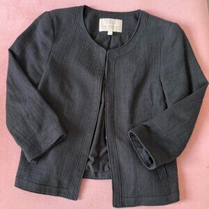 Black Tweed Banana Republic Jacket with Clasps